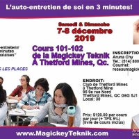 Cours 101 et 102 Magickey-Teknik-Thetford-Mines, Qc., au Club Theford-Mines le 7-8 décembre 2019